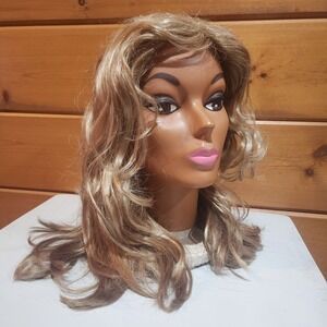 Henry Margu Mid Full Shoulder Length Blonde Layered Wig Vintage Adjustable